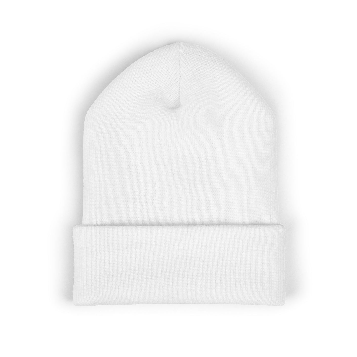 Embroidered 'DeSaus' Cuffed Beanie — Classic Knit Winter Hat