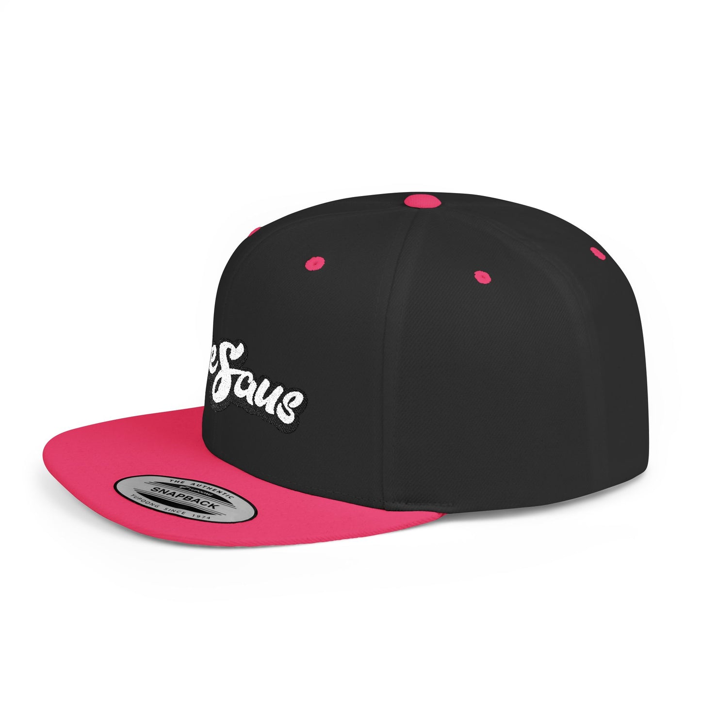 DeSaus  Embroidered Flat Bill Snapback Hat