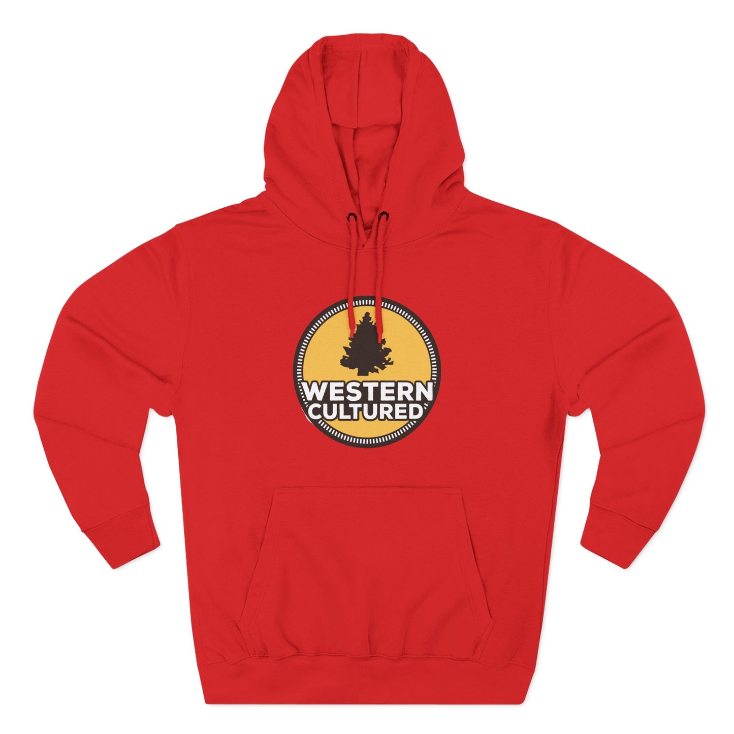 Western Cultured Hoodie — Retro Mountain Logo Pullover