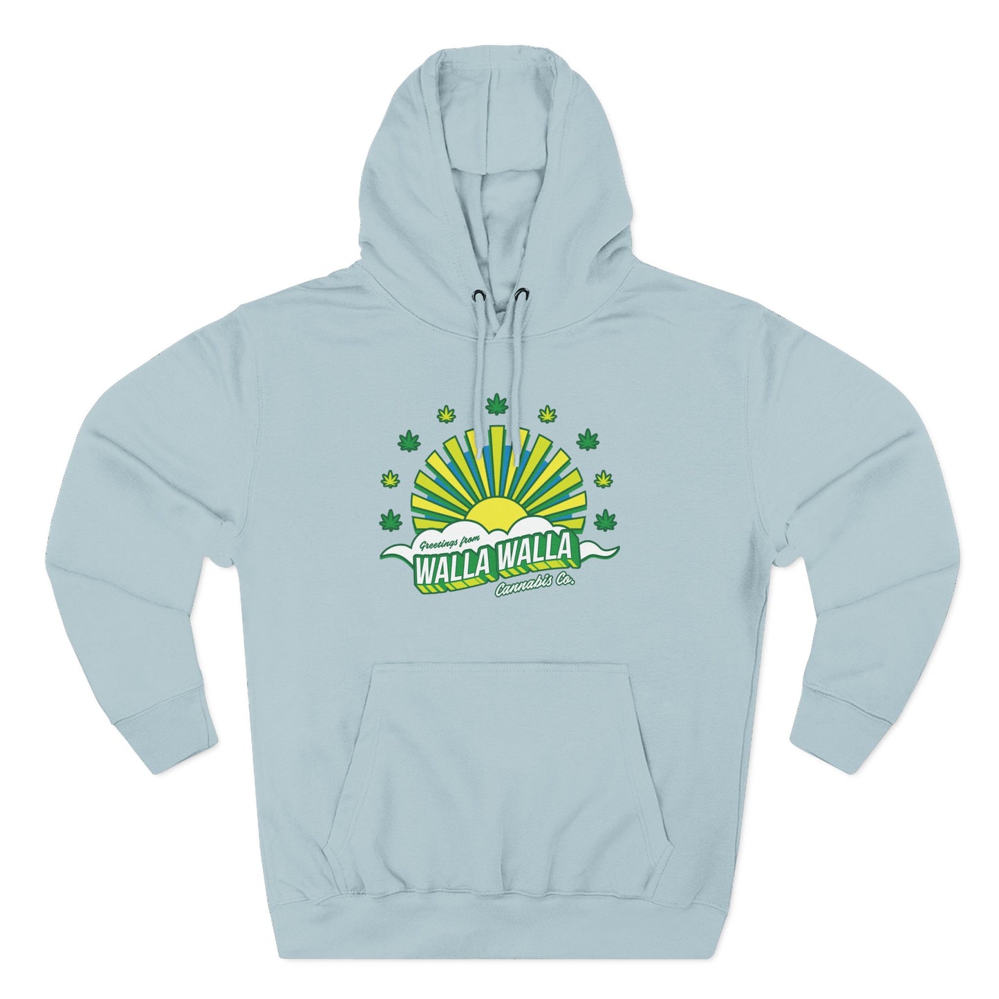 Walla Walla Sunrise Hoodie — Retro Sunburst Design