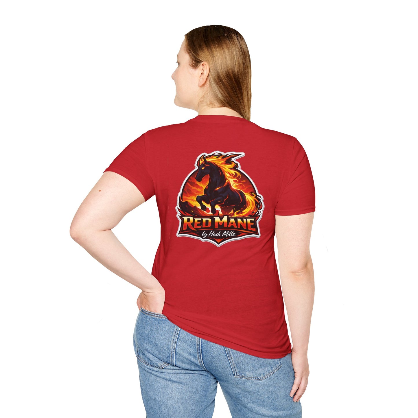 Red Mane Graphic Tee (Back)