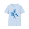 Sailor Babe Graphic T-Shirt — Blue Retro Pinup Tee