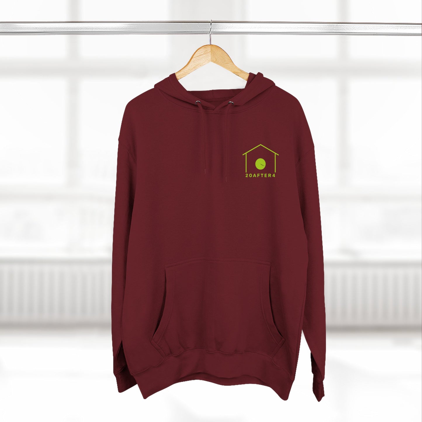 20AFTER4 Lime Logo Hoodie (Front & Back)