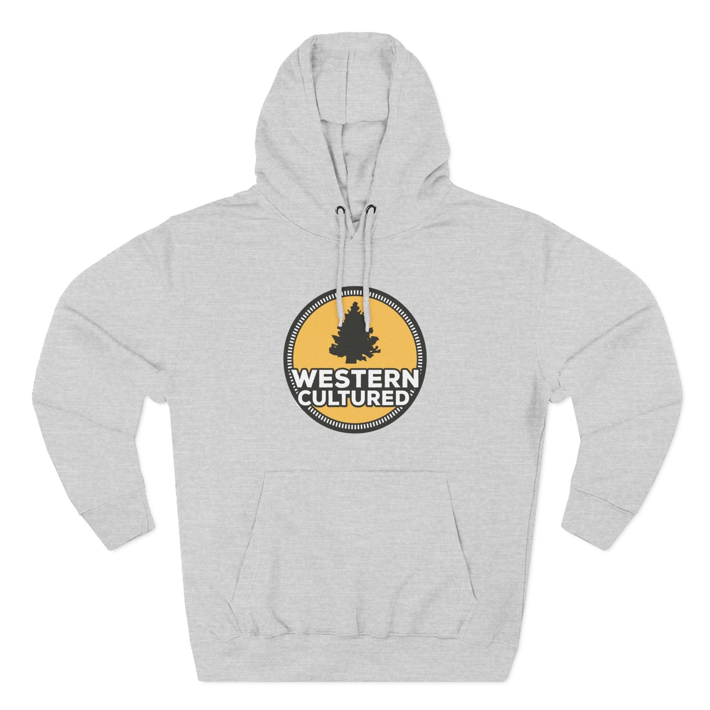 Western Cultured Hoodie — Retro Mountain Logo Pullover