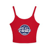 Spaghetti Tank Top - 'Frostrco' Mountain Logo Crop