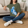 Sailor Babe Graphic T-Shirt — Blue Retro Pinup Tee