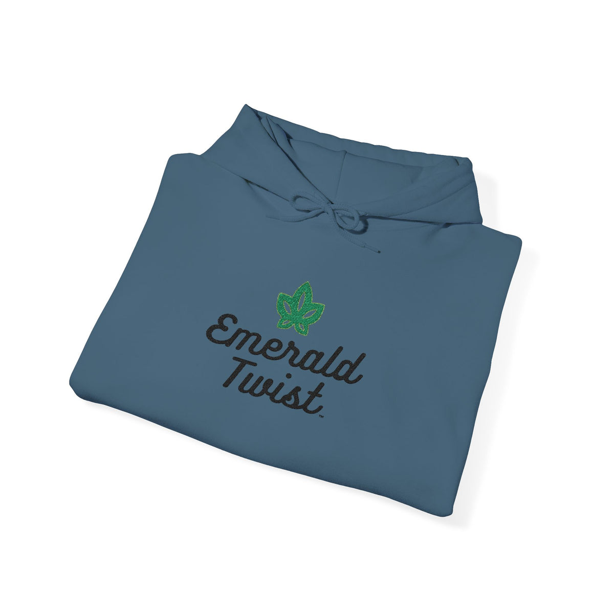 Emerald Twist Embroidered Hoodie