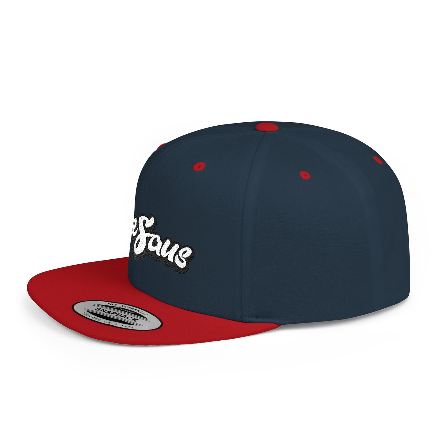 DeSaus  Embroidered Flat Bill Snapback Hat