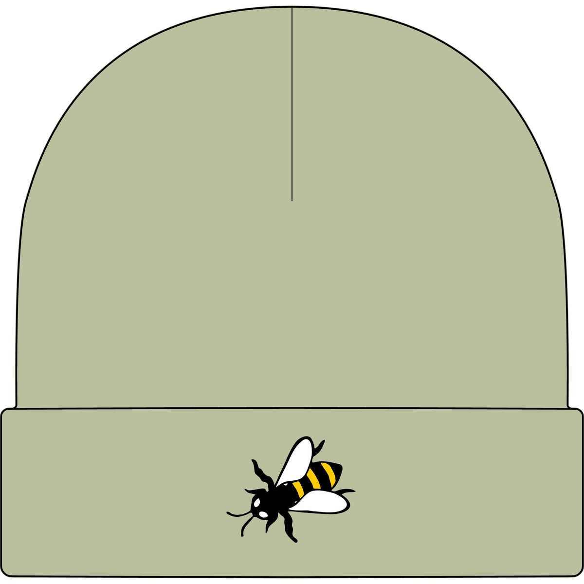 Lazy Bee Cuff Beanie
