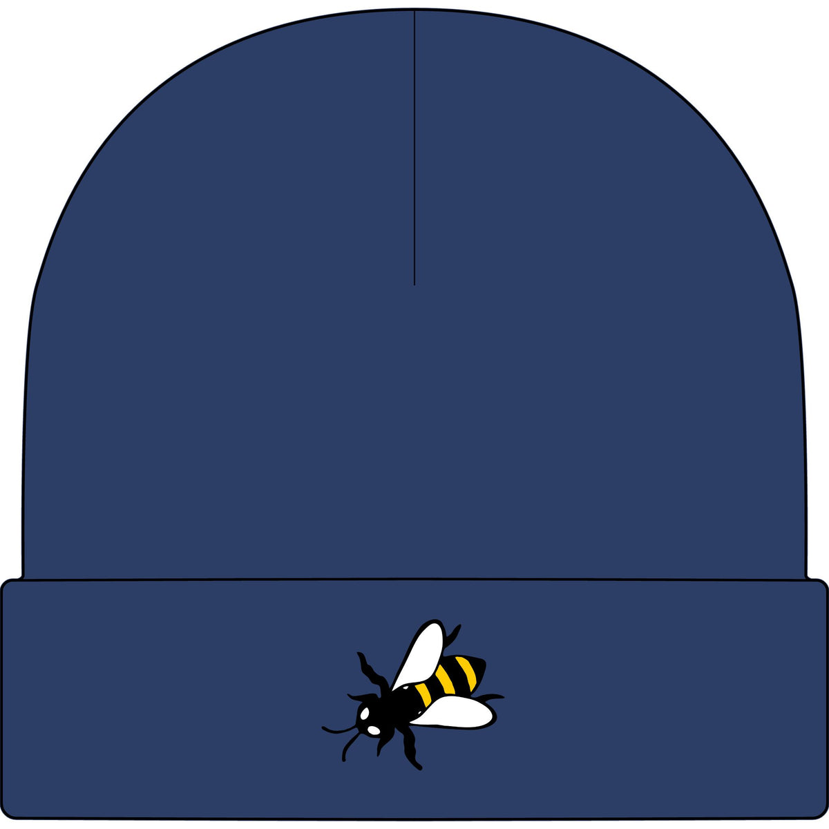 Lazy Bee Cuff Beanie