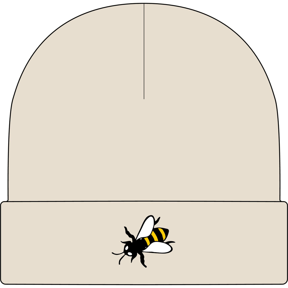 Lazy Bee Cuff Beanie