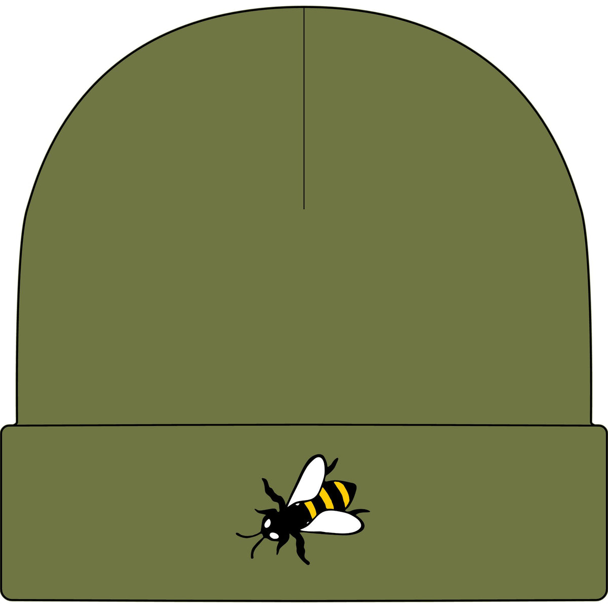 Lazy Bee Cuff Beanie