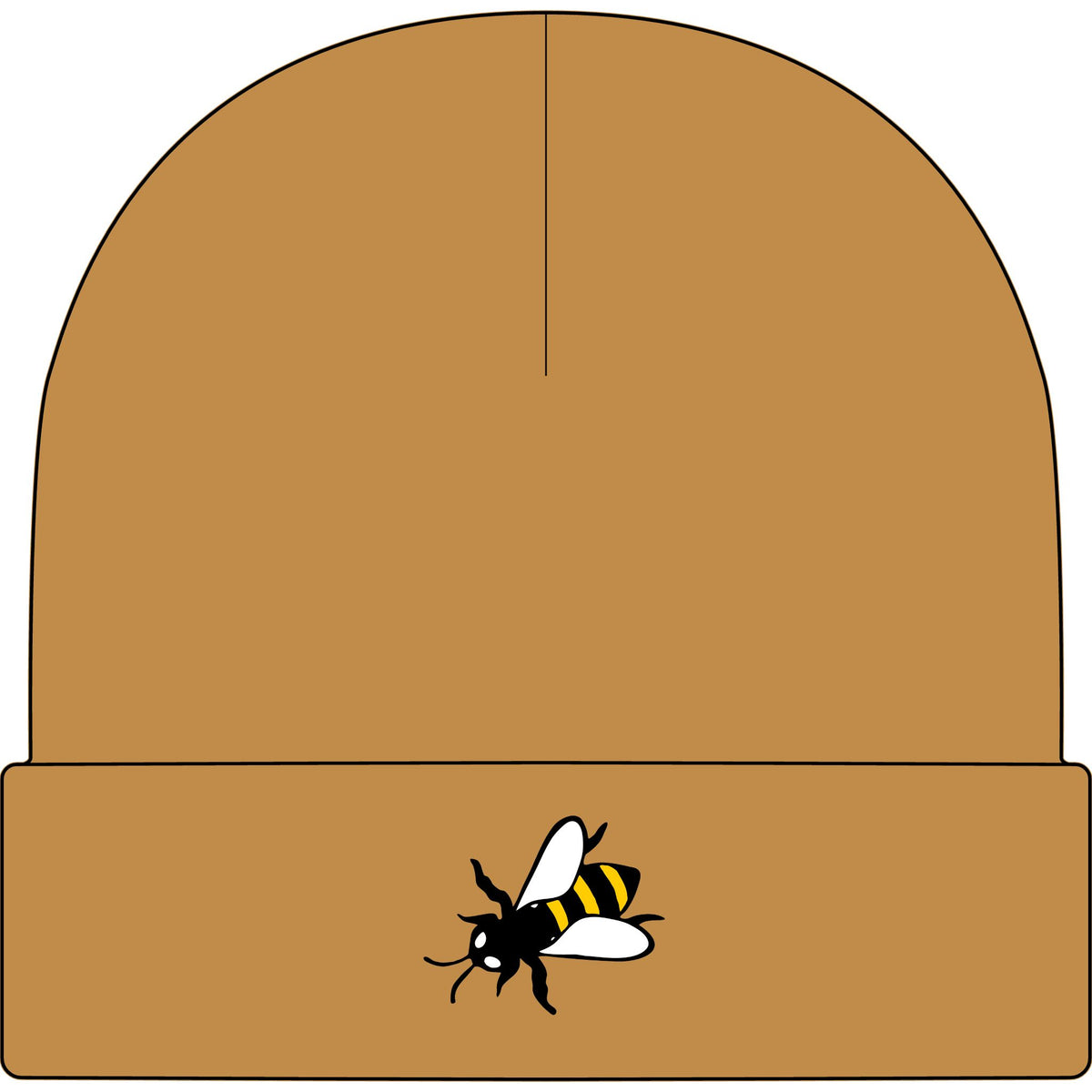Lazy Bee Cuff Beanie