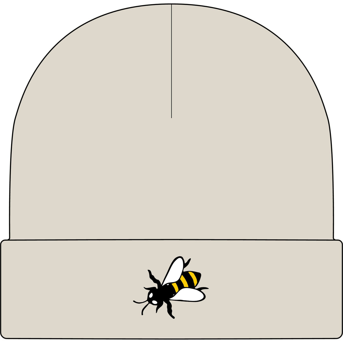 Lazy Bee Cuff Beanie