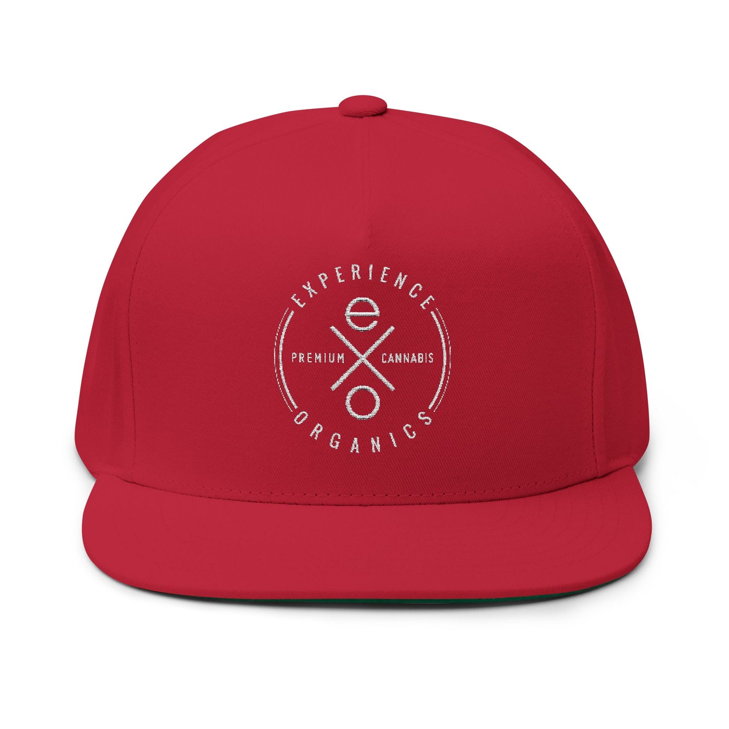 Experience Organics Embroidered Flat Bill Cap Snapback