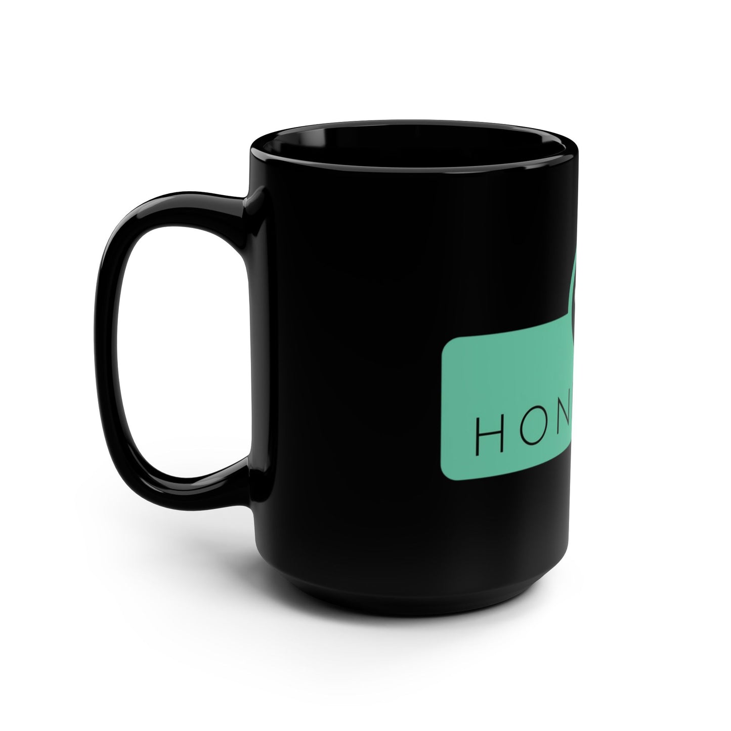 Black 15oz Logo Mug — Mint HoneyDew Design