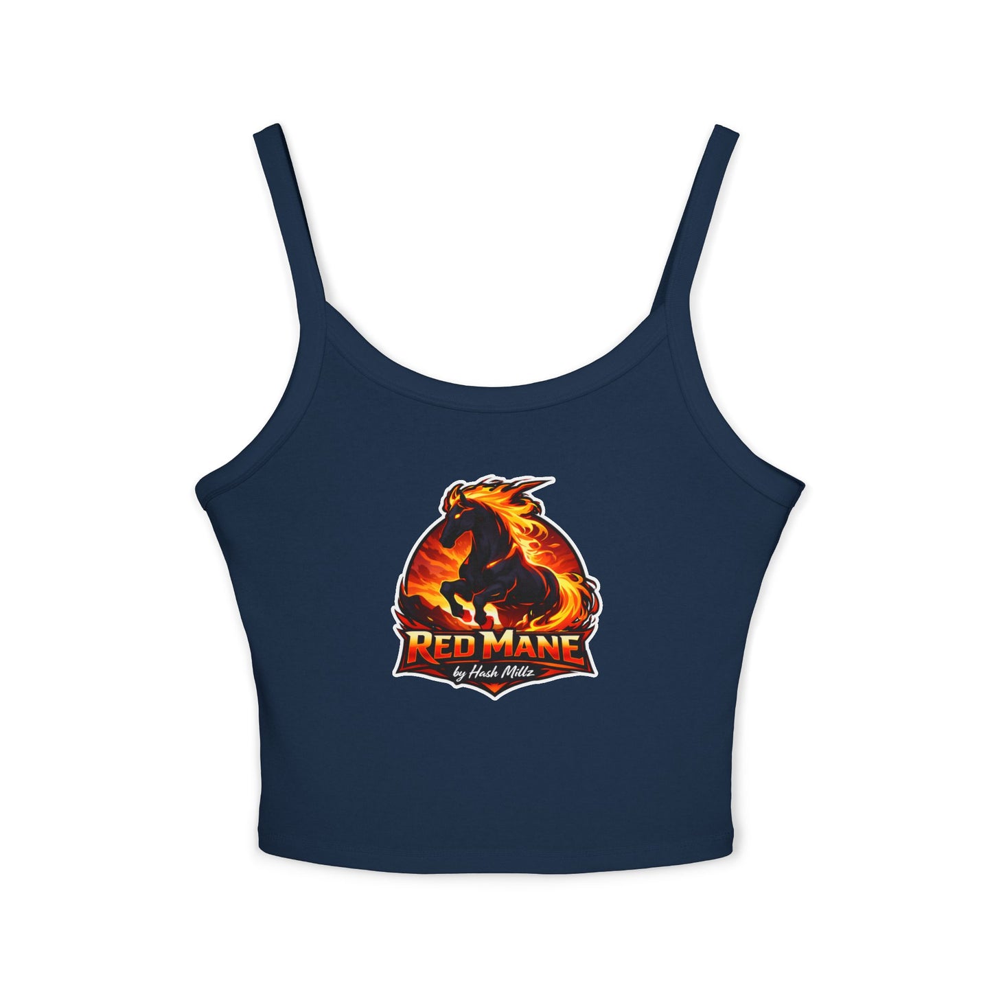 Red Mane Spaghetti Tank Top