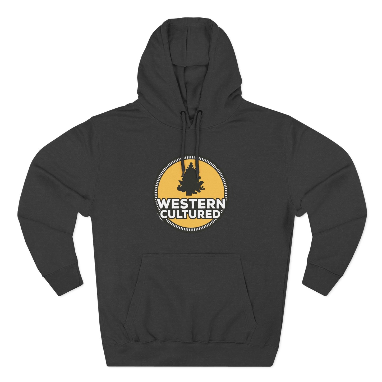 Western Cultured Hoodie — Retro Mountain Logo Pullover