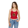 Red Mane Spaghetti Tank Top