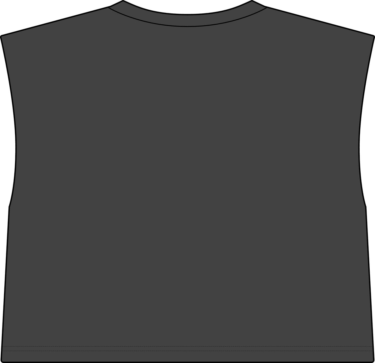 Muscle Tee — "Big Deal Cannabis" Graphic Crop Top