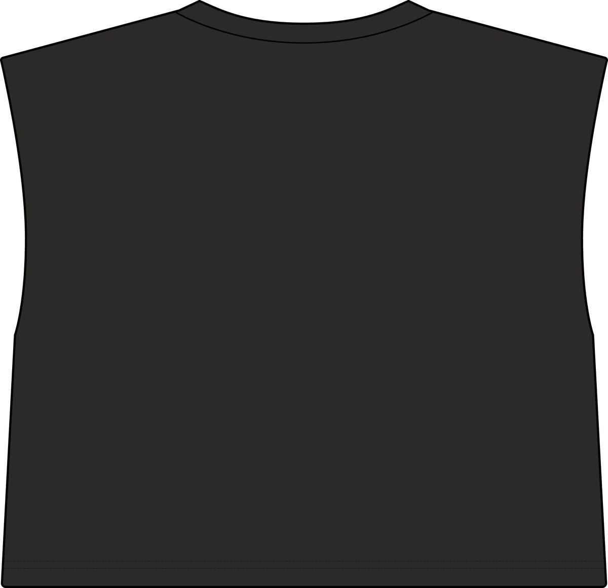 Muscle Tee — "Big Deal Cannabis" Graphic Crop Top
