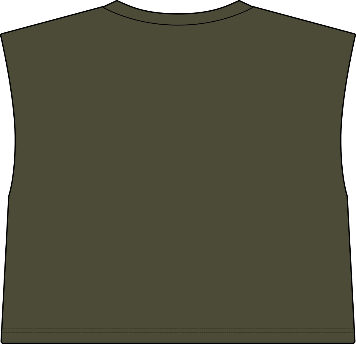 Muscle Tee — "Big Deal Cannabis" Graphic Crop Top