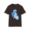 Sailor Babe Graphic T-Shirt — Blue Retro Pinup Tee