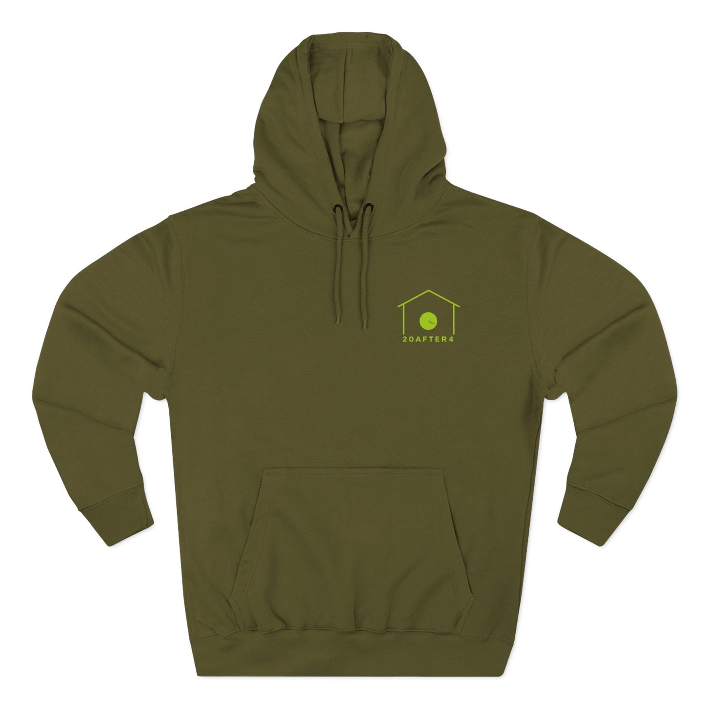 20AFTER4 Lime Logo Hoodie (Front & Back)