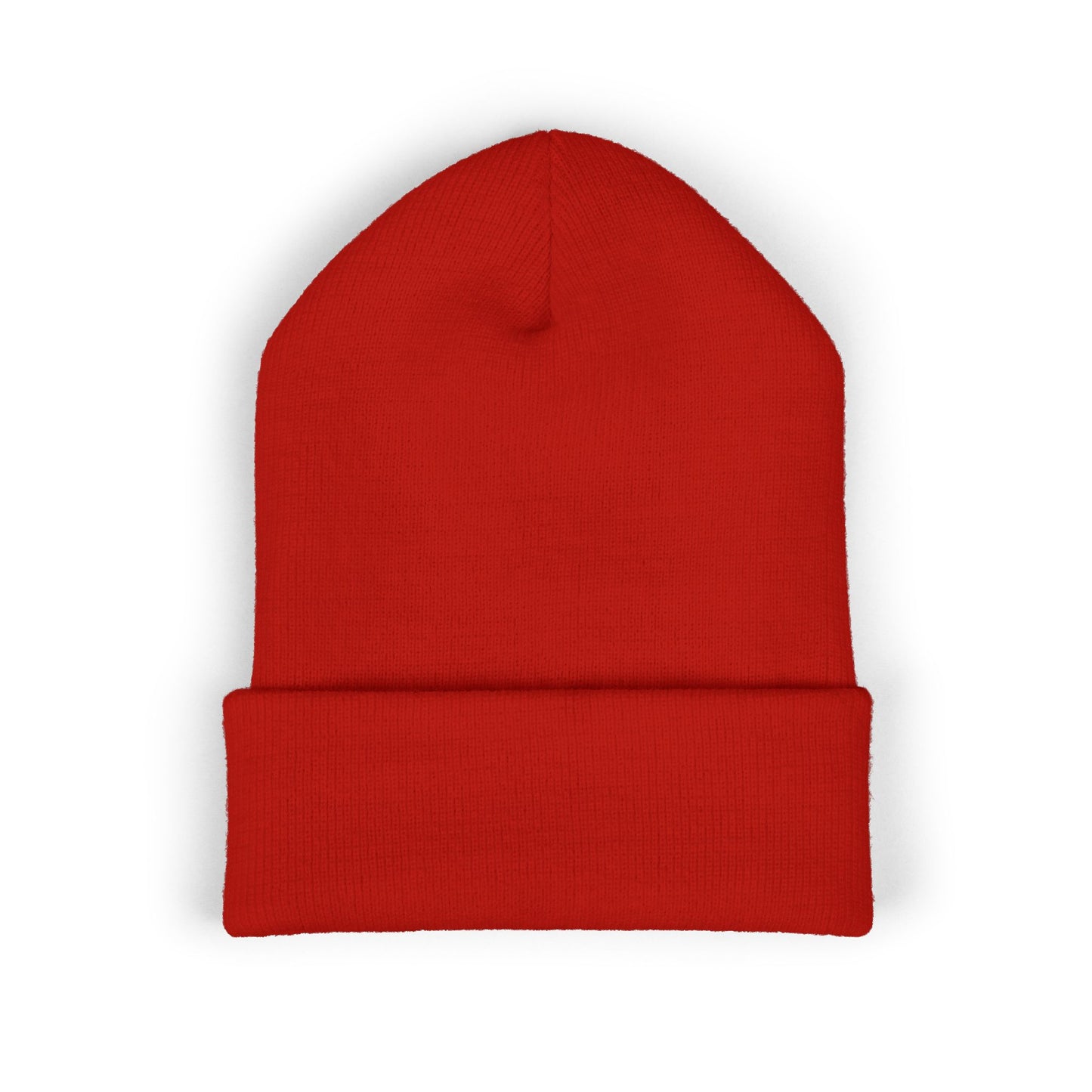 Embroidered 'DeSaus' Cuffed Beanie — Classic Knit Winter Hat