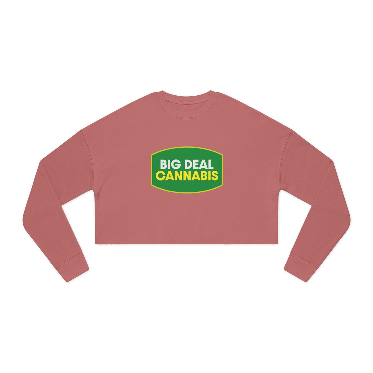 Big Deal Cannabis Cropped Sweatshirt