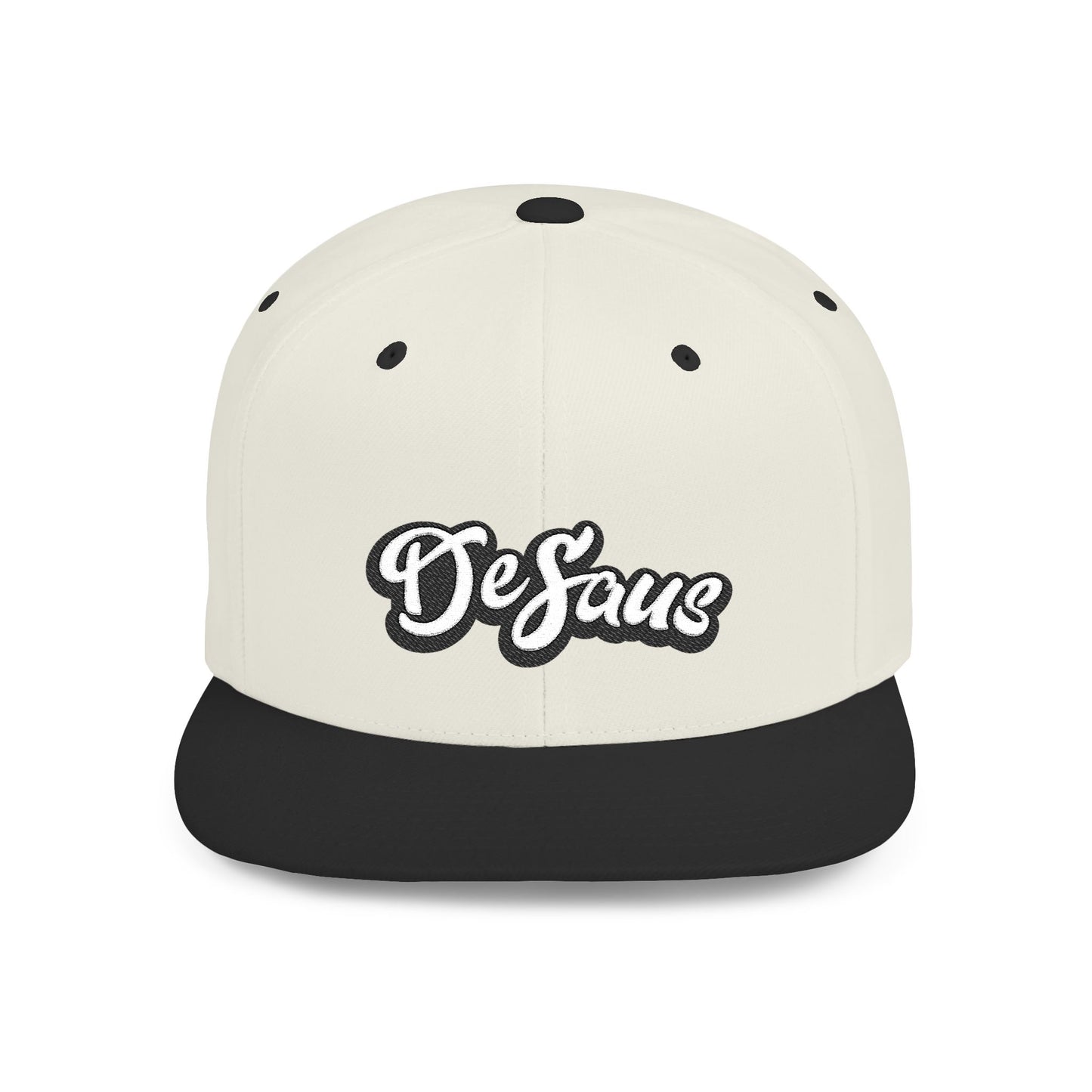 DeSaus  Embroidered Flat Bill Snapback Hat