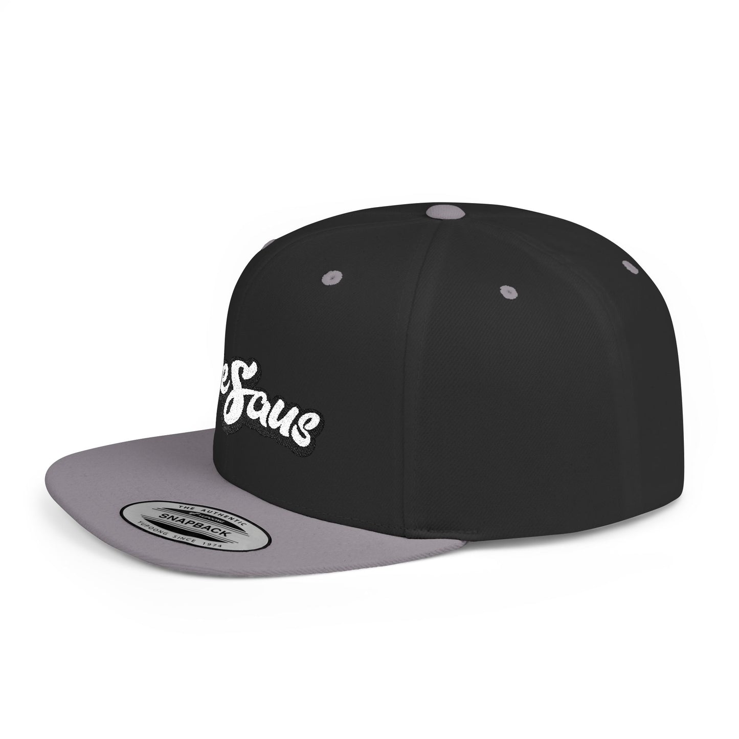 DeSaus  Embroidered Flat Bill Snapback Hat
