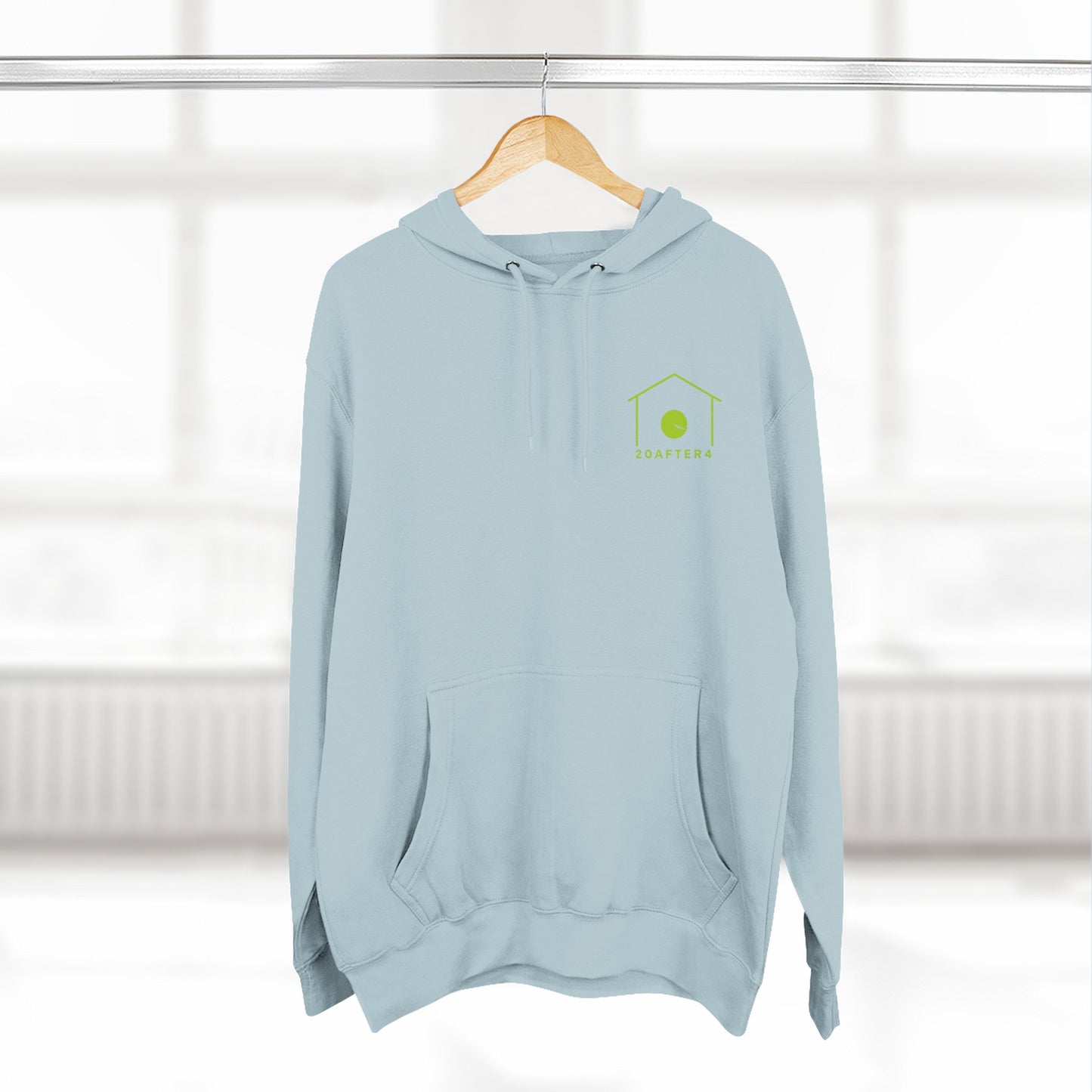 20AFTER4 Lime Logo Hoodie (Front & Back)