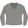 Big Deal Women's V-Neck Long Sleeve Tee