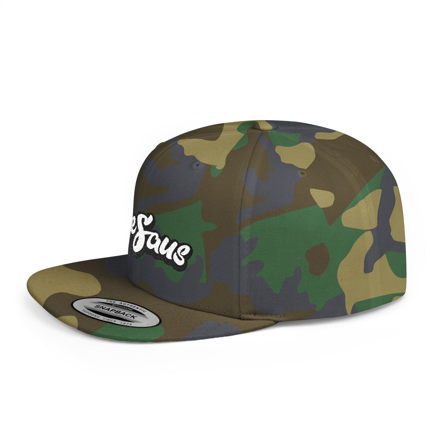 DeSaus  Embroidered Flat Bill Snapback Hat
