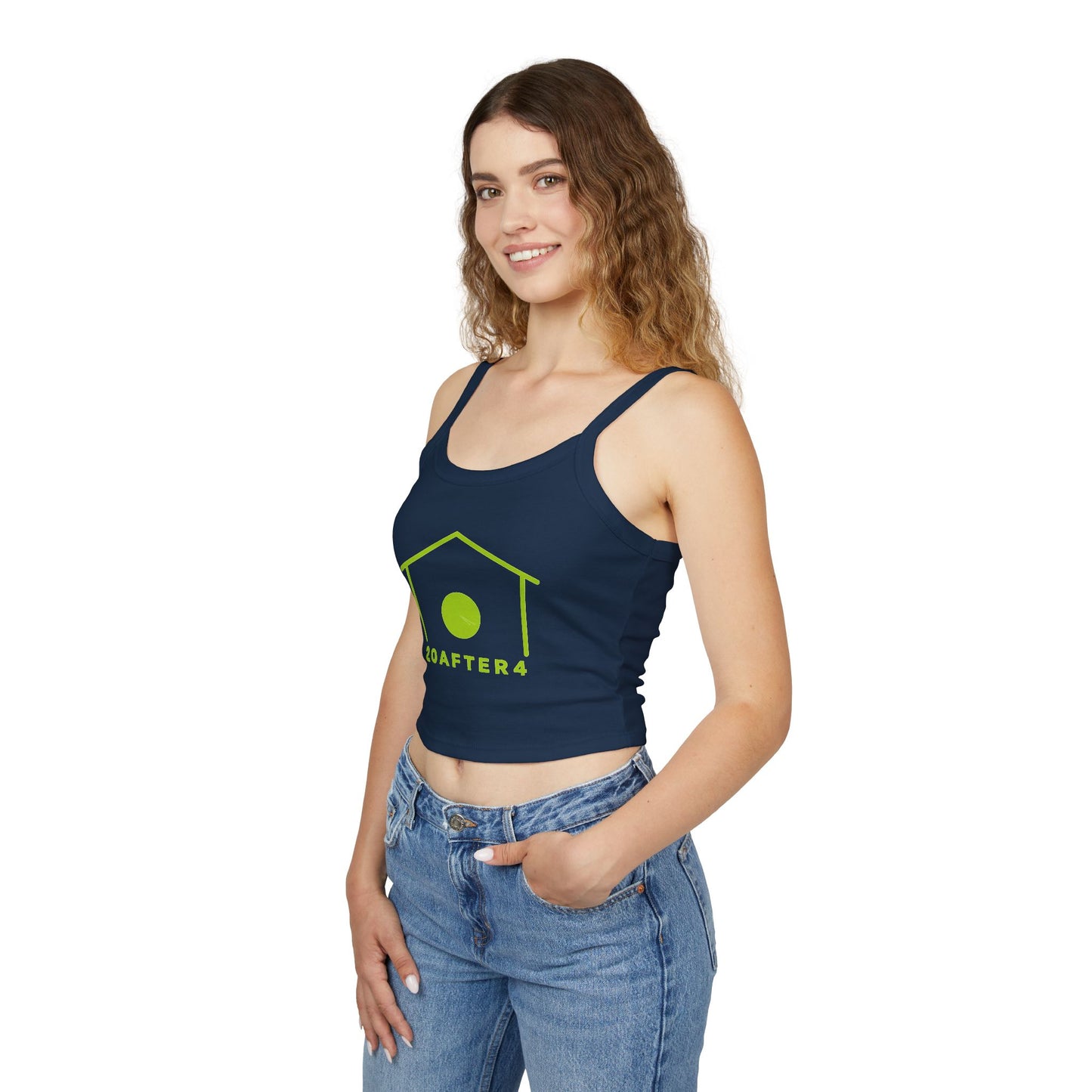 2OAfter4 Lime Spaghetti Tank