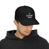 Emerald Twist Trucker Cap – Embroidered Leaf Snapback Hat