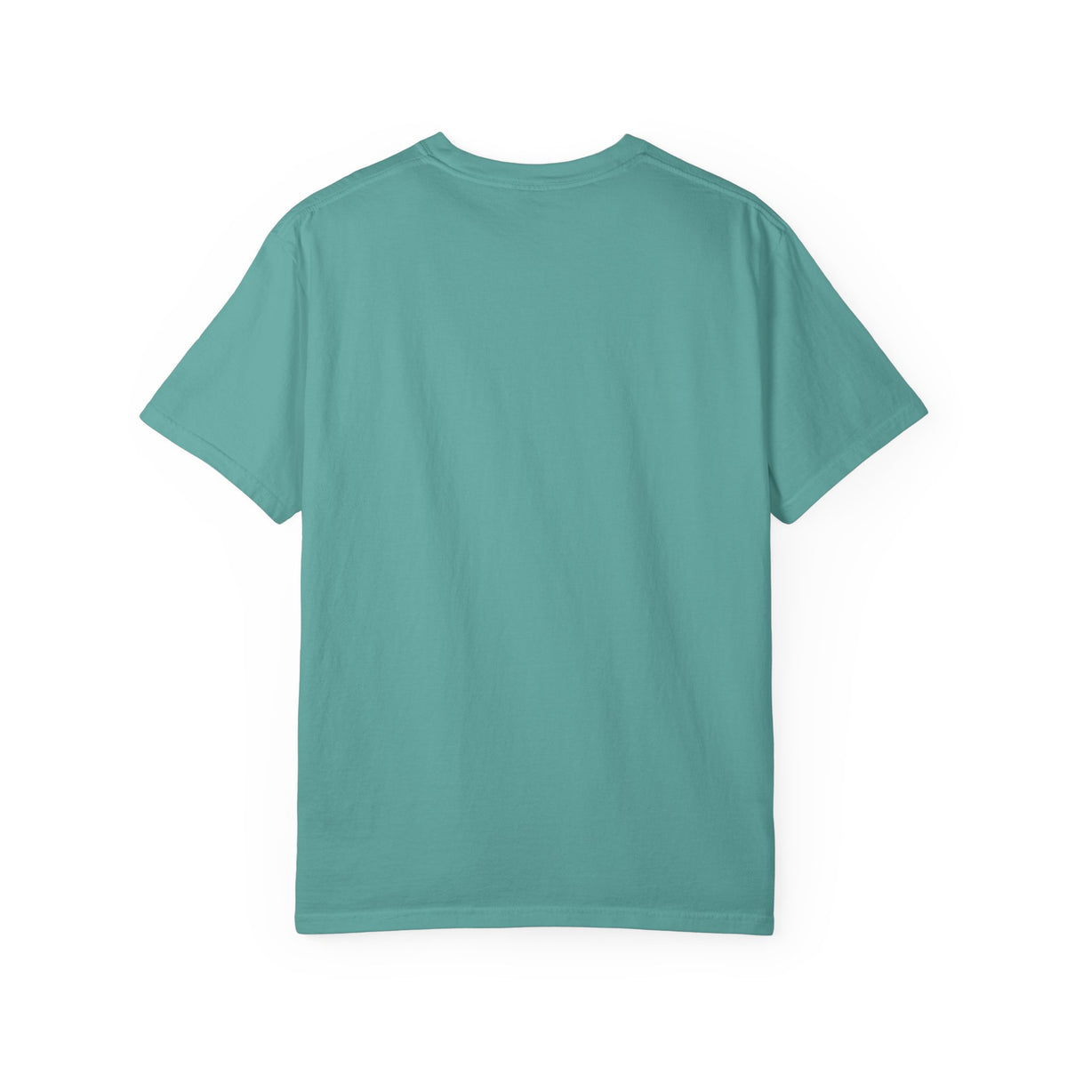 Emerald Twist T-Shirt — Retro Script Tee with Green Leaf Logo