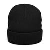 Embroidered 'Big Deal Cannabis' Ribbed Knit Beanie — Cozy Winter Cannabis Hat