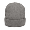 Embroidered 'Big Deal Cannabis' Ribbed Knit Beanie — Cozy Winter Cannabis Hat
