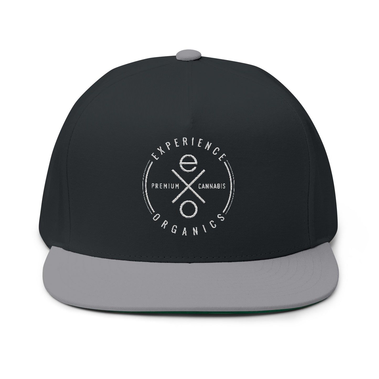 Experience Organics Embroidered Flat Bill Cap Snapback