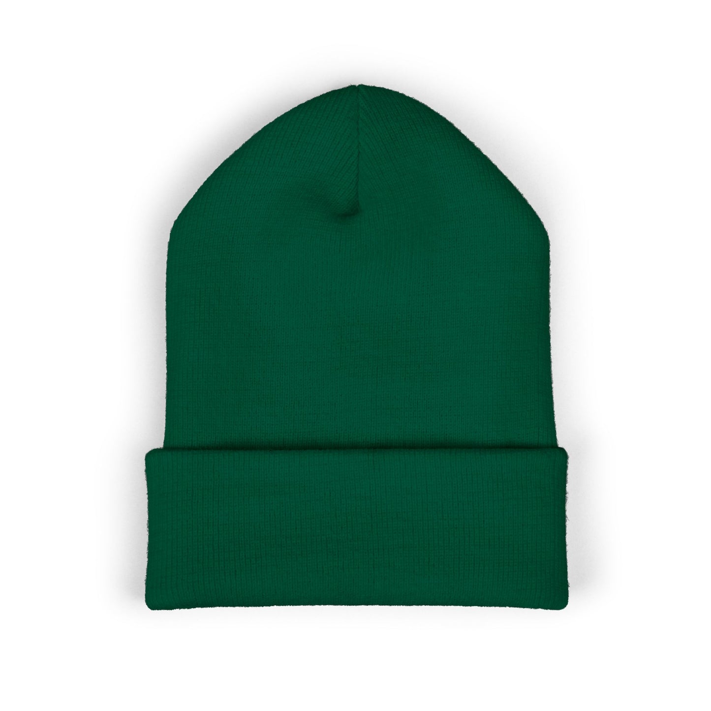 Embroidered 'DeSaus' Cuffed Beanie — Classic Knit Winter Hat