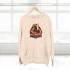 Red Mane Lion Logo Hoodie — Flame Graphic Three-Panel Fleece Hoodie