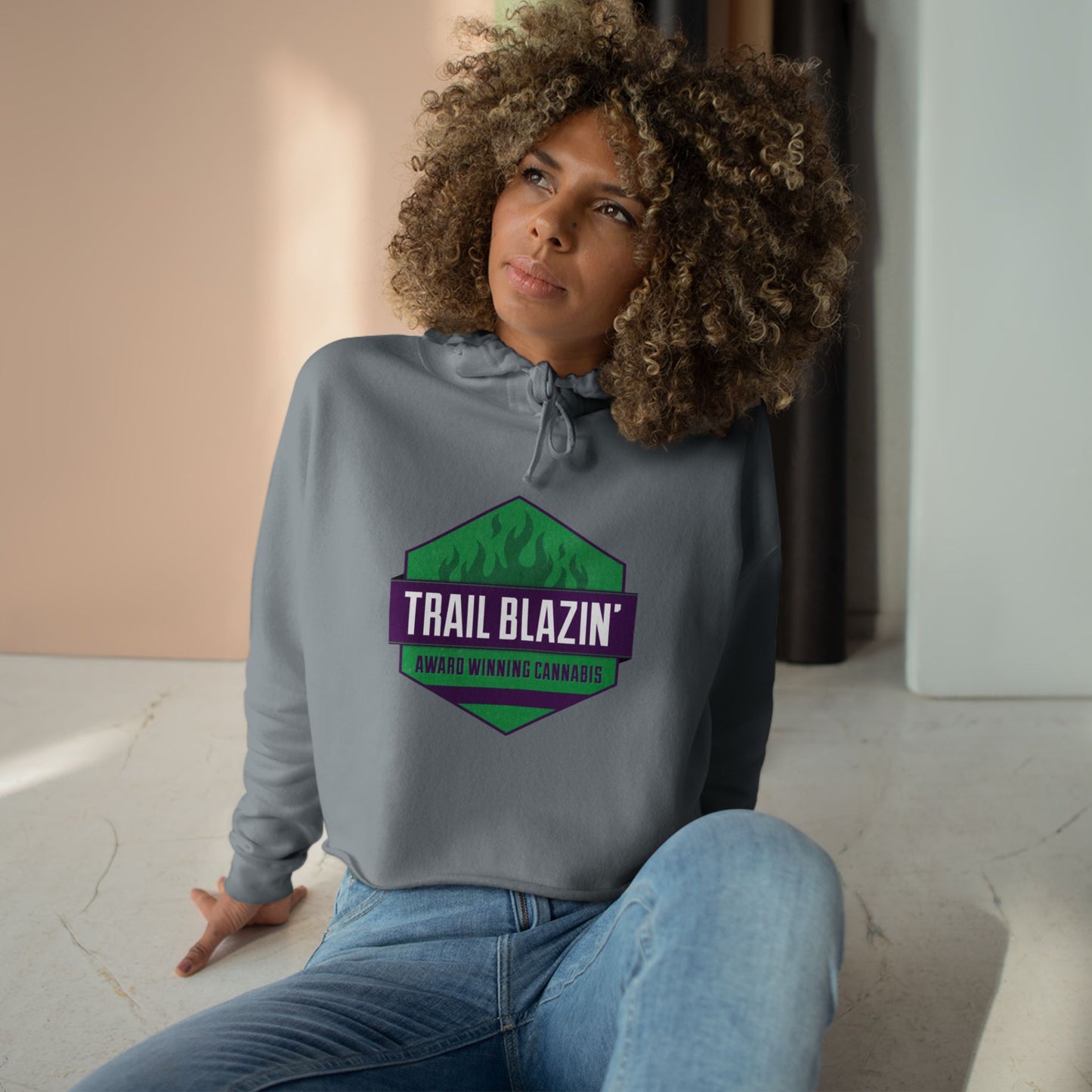 Trail Blazin' Crop Hoodie