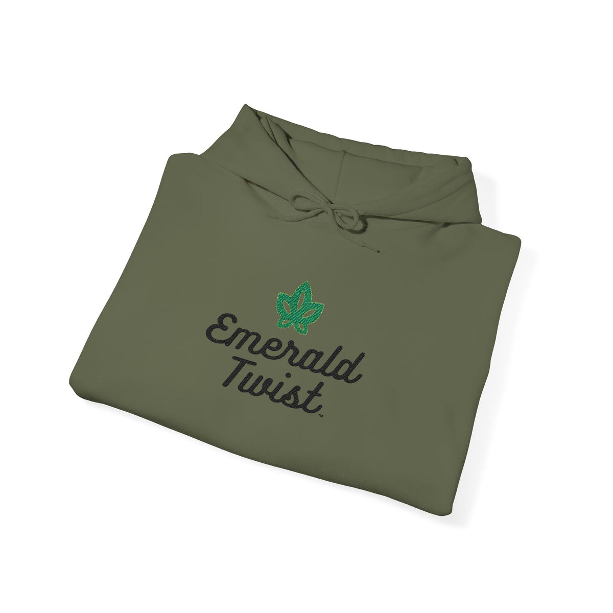 Emerald Twist Embroidered Hoodie