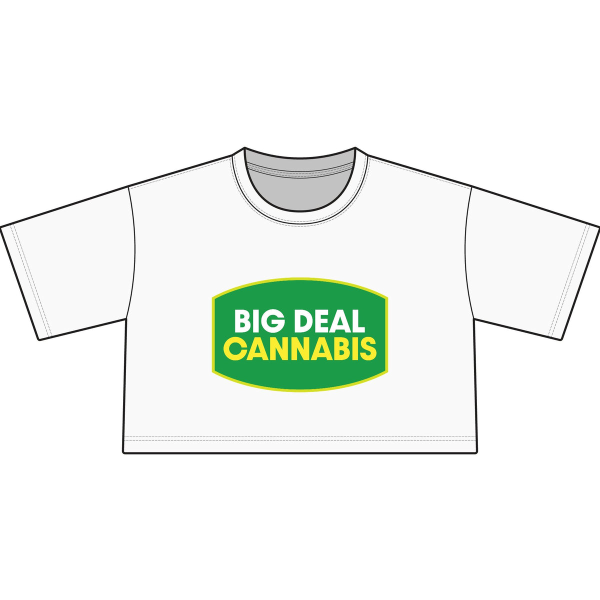 Big Deal Cannabis Cropped Tee