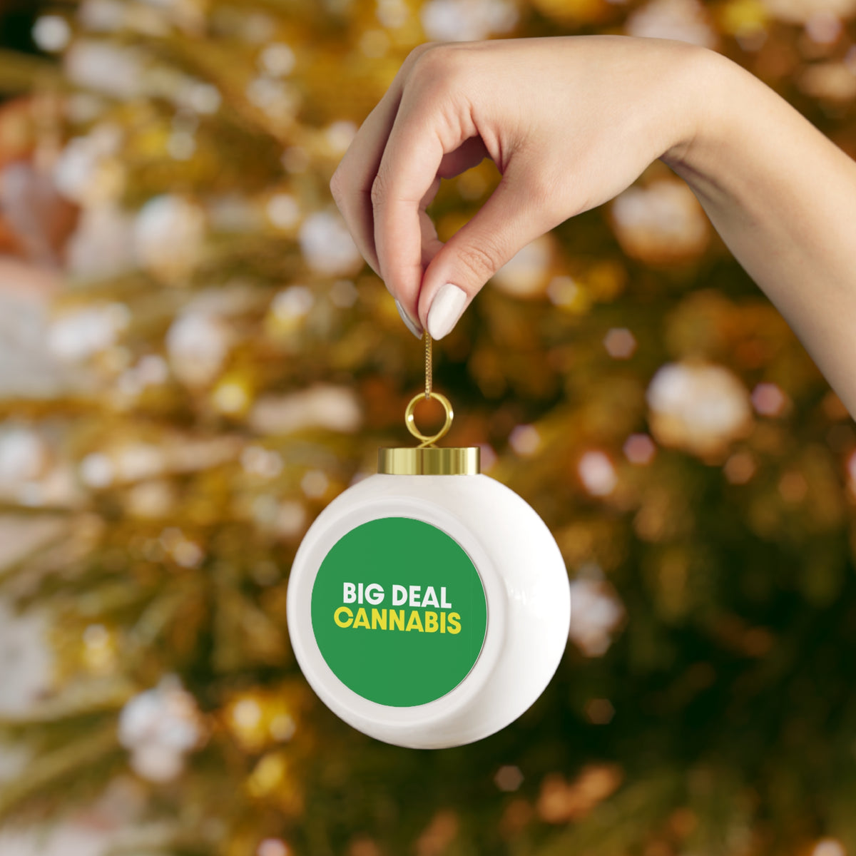 Big Deal Cannabis Christmas Ball Ornament