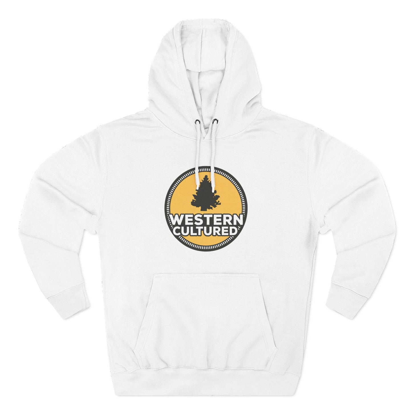 Western Cultured Hoodie — Retro Mountain Logo Pullover