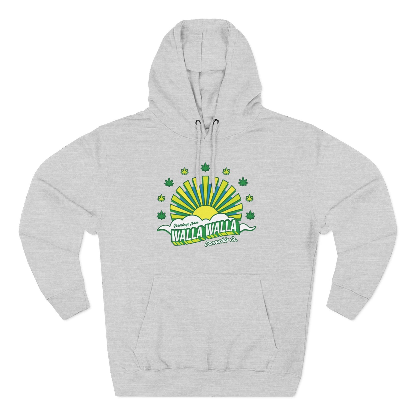 Walla Walla Sunrise Hoodie — Retro Sunburst Design