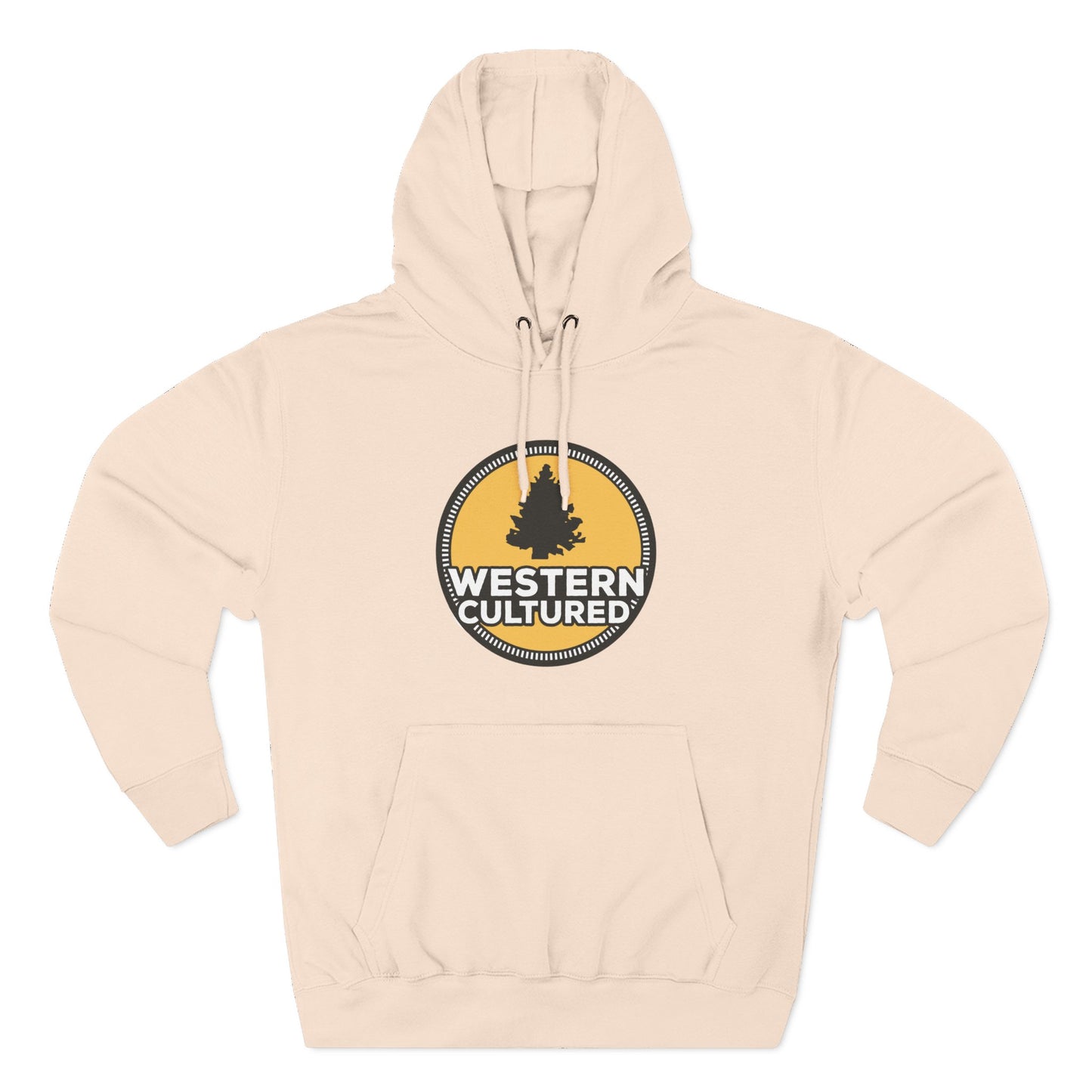 Western Cultured Hoodie — Retro Mountain Logo Pullover